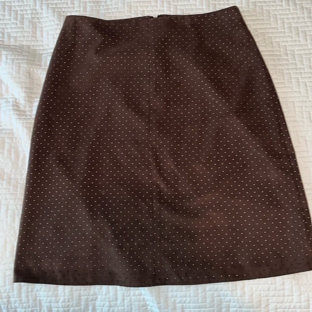 Evelyn A-line Suede Skirt, Size 8